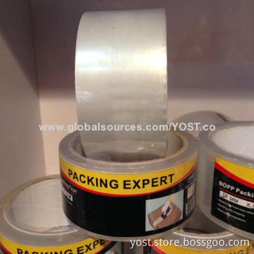 Plastic packaging, 48mm Taiwan good glue opp carton sealing tape, BSCI